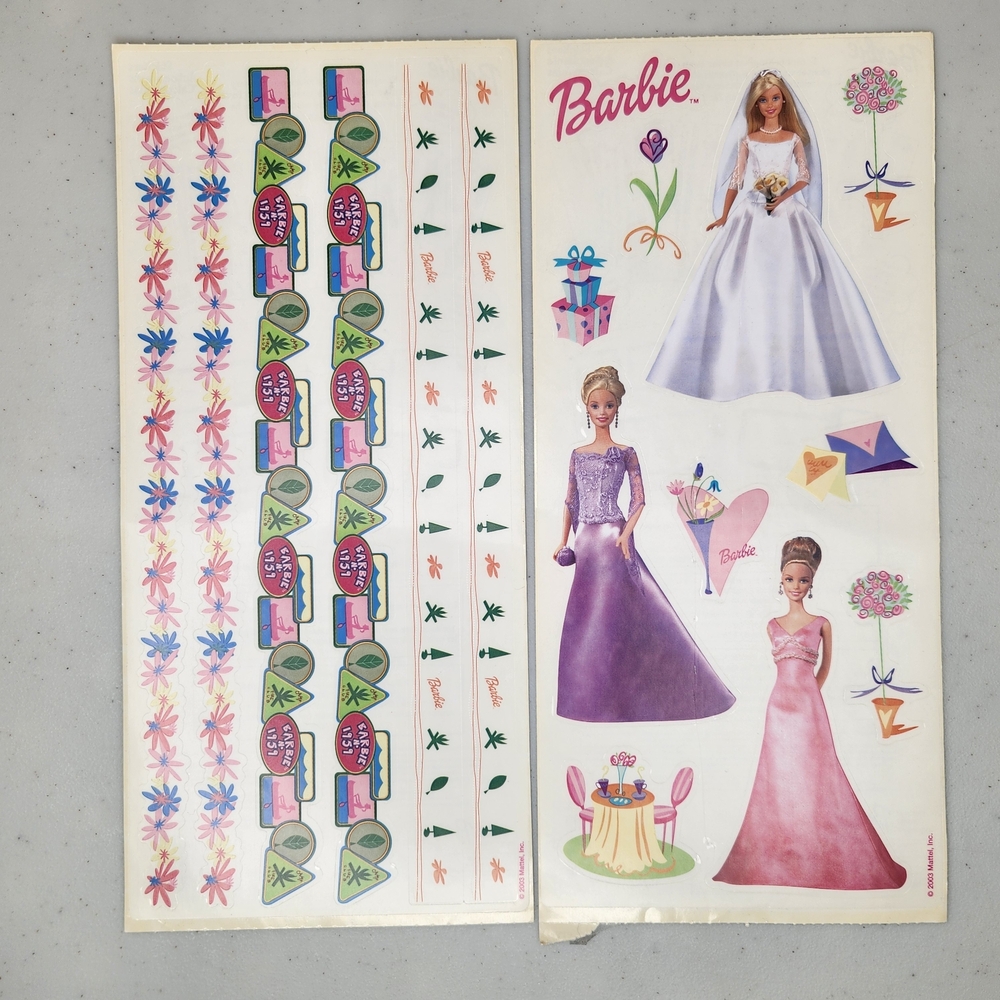 Vintage Sandylion Barbie Scrapbooking Sticker Lot - Picture 2 of 4